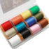 HERCULES 140D Fly Tying Thread - 12 Colors Non Waxed Fly Tying Materials Kits for Dry Wet Flies