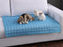Extra Large Dog Cooling Mat, Breathable Washable Summer Pet Cooling Pad for Kennels, Crates, Beds (Blue) 40"x28"