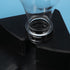 POPETPOP Triangle Reptile Water Feeder: Plastic Automatic Water Dish for Turtle Gecko Lizard, 7.66X7.07X9.82inch (Black)