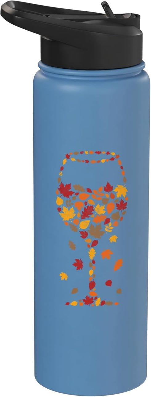 Wine Drinker Humor Tee Winery Life Wine Sommelier Wine Glass Drinkers Drinking Party Sommelier Winemaker Stainless Steel Insulated Water Bottle