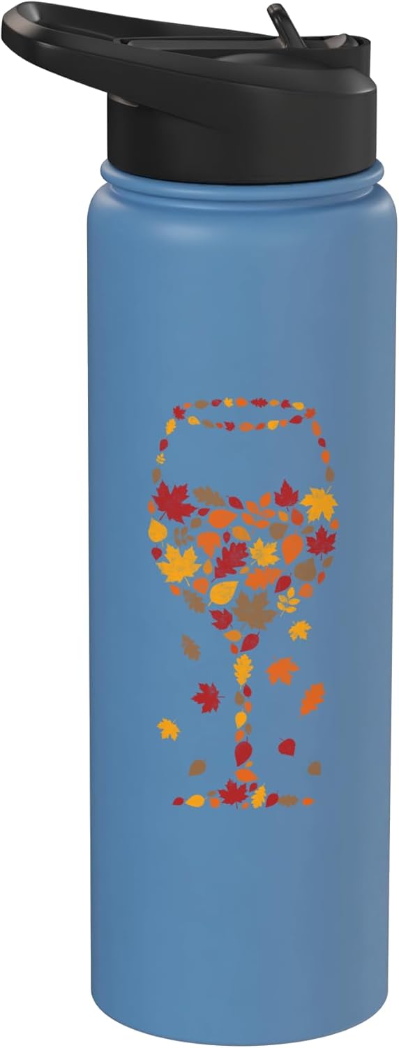 Wine Drinker Humor Tee Winery Life Wine Sommelier Wine Glass Drinkers Drinking Party Sommelier Winemaker Stainless Steel Insulated Water Bottle
