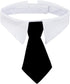 Bowtie for Little Puppy, Adjustable Handcrafted Formal Collar Neck Tie for Dogs & Cats (L, Black)