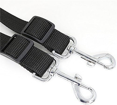 No Tangle Dog Leash Coupler, Dual Adjustable Splitter Lead for Two Dogs, Sturdy Walker Trainer Leash