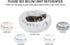 Friends Forever Donut Dog Bed, Faux Fur Fluffy Calming Sofa for Large Dogs - Ivory 36"x36"x8"