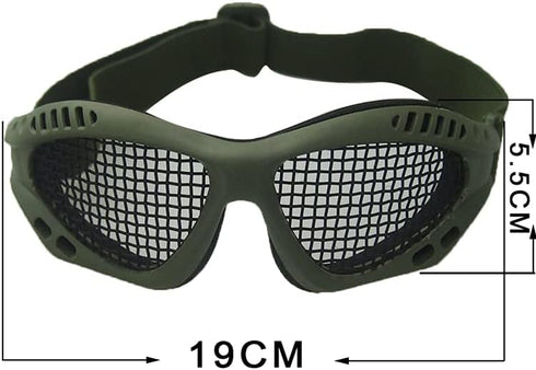 Safety Mesh Goggles - Anti Fog for Outdoor Games Sports Paintball Riding Cycling