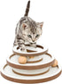 Lulu's world Interactive Cat Toys for Indoor Cats, Wooden Cat Ball Track with Puzzle