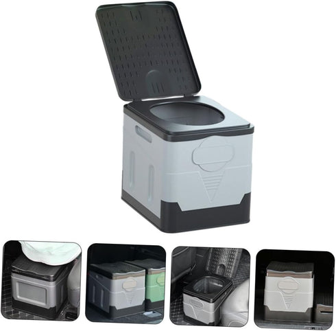 Garneck Compact Portable Folding Toilet - Ideal for Camping and Outdoor Adventures