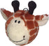 Pet Lou 4 Inch Squeaky Giraffe Toy, Orange, 11189