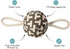 Fringe Studio "Pulling You in Odette Olive 3D Canvas Dog Toy with Tuggable Rope, PetShop Collection (523040)