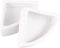 ibasenice Reptile Food Water Bowls - Ceramic Dish for Leopard Gecko (Medium Triangle, 2PCS)