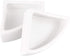 ibasenice Reptile Food Water Bowls - Ceramic Dish for Leopard Gecko (Medium Triangle, 2PCS)