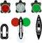 NIXY Kayak and SUP LED Navigation Lights, Rechargeable with 4 Flashing Modes for Boats, Canoes