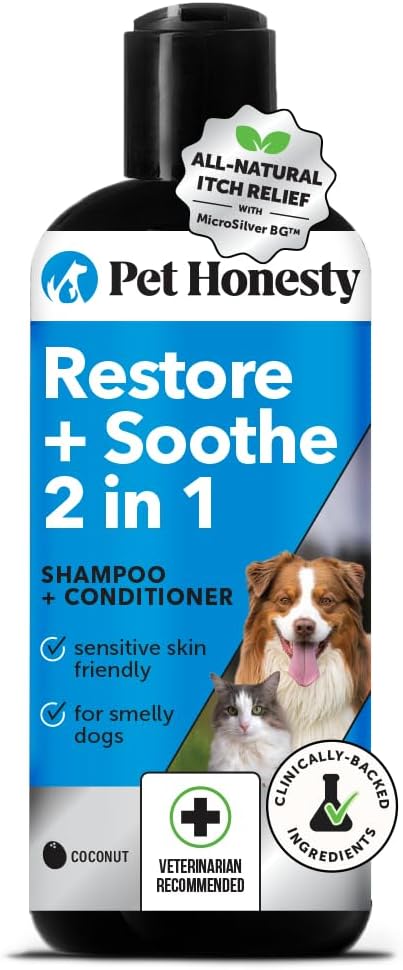 Pet Honesty Restore + Soothe 2 in 1 Shampoo + Conditioner for
