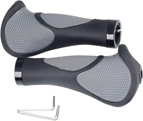 MUYDZ 1 Pair Bike Grips with Rubber Ergonomic Antislip Handlebar Grips for Road and Mountain Bicycle