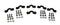 Pack of 6 Injection Molded Nylon Pad Eyes with A4 Stainless Steel Machine Screws, Washers, and Lock Nuts