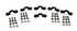 Pack of 6 Injection Molded Nylon Pad Eyes with A4 Stainless Steel Machine Screws, Washers, and Lock Nuts