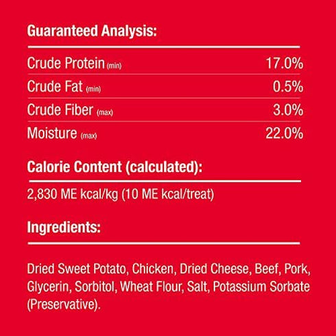 4 Oz Good'n'Fun Good 'n' Tasty Triple Flavor Roll Ups Cheese, Beef, Pork