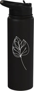 Jimbeels Citrus Leaf Line Art Plant Lover Stainless Steel Insulated Water Bottle