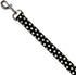 Buckle-Down Dog Leash, Daisies Scattered Black White Yellow, 4 Feet Long, 1.0 Inch Wide