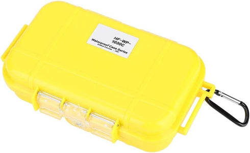 Plastic Waterproof Shockproof Box, Outdoor Airtight Survival Case, Floating Hard Shell Container, 4 Colors (Yellow)