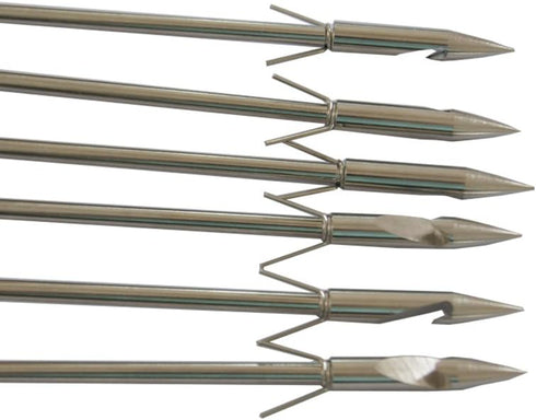 Stainless Steel Fish Hunting Arrows, Crossbow Fishing Arrows Pack of 6