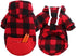 Big Dog Winter Coat, Pet Plaid Hoodie Jacket, Reversible Vest for Cold Weather, Medium Large Dogs (XX-Large, Red)