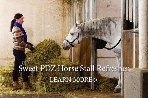 35 lbs Sweet PDZ Horse Stall Refresher Powder, Stall Refresher Odor Eliminator, Horse Stall Odor Eliminator