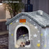Dog House Indoor - Foldable Soft Kennel Bed, Warm Cat Nest Puppy Cave with Cushion for Small Medium Large Dogs Cats