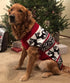 Lanyarco Ugly Dog Christmas Sweater, Vintage Knit Xmas Reindeer Holiday Outfit, XL Size Back Length 20"