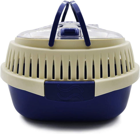 KAMEIOU Blue Small Animal Carrier for Guinea Pig, Sugar Glider, Hamster, Hedgehog,