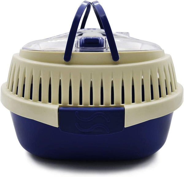 KAMEIOU Blue Small Animal Carrier for Guinea Pig, Sugar Glider, Hamster, Hedgehog,