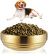 Large Dog Bowl, Gold Stainless Steel for Large Dogs, Study and Rust-Resistant, Stylish Design, 7 Inch (W) 2.6 Inch (H)