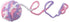 NexusPulse Interactive Cat Ball Toy with Yarn, 1.97 inch, Colorful Chewing Toy for
