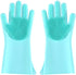 Pnzonge Multi-use Silicone Gloves for Dogs - Showers, Pet Hair Removal, Anti-Scratch Massage Products - Set of 2