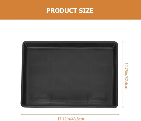 Cabilock 2pcs Pet Cage Tray Dog Poop Pan Accessory Tray Pet Potty Tray Dog Poop Tray Pet Poop Tray Plastic Crate Pan Dog Kennel Pan Rabbit Tray Dog Food Mat Cat Cage Leakproof Bowl Mat Pp