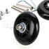OwnMy Luggage Suitcase Replacement Wheels, 70mm x 24mm Rubber Swivel Caster, Set of 2 Bearings Repair Kits