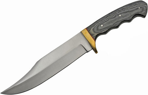 SZCO SUPPLIES 12.25"" Black Handle Mountain Lion Hunter Bowie Knife (203421-BK) by SZCO Supplies