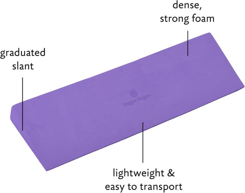 Hugger Mugger Yoga Wedge - Gentle Lift for Sensitive Wrists, Durable and Stable, Supports Joints for Downward Dog