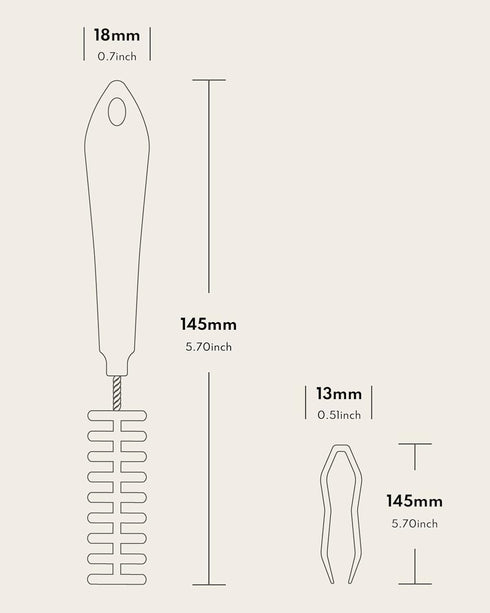 Homerunpet Pet Water Fountain Cleaning Kit, Brush and Tweezers, Fits Most Pet Water Fountains
