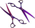 8.0 9CR set,Grooming in Titanium Professional dog grooming scissors Scissors for Dogs Cats,Pet nail clippers,Shears