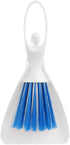 SEIS 3 Pack Hamster Dustpan and Broom Set, Mini Guinea Pig Sweeper for Small Animals (Blue)