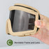 xaegistac Airsoft Goggles, Tactical Safety Goggles, Anti Fog Glasses for Hunting and Cycling