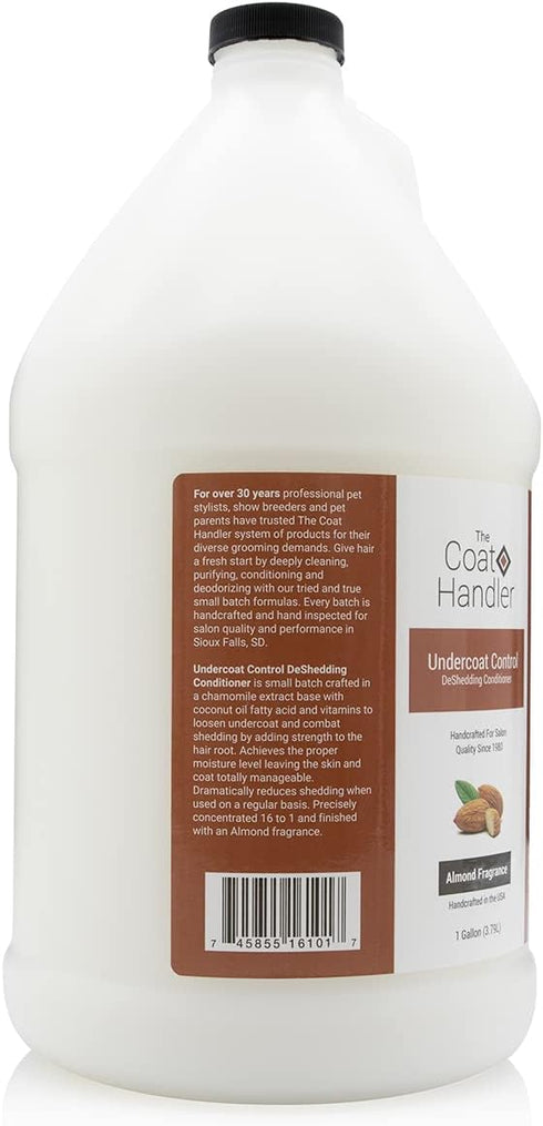 Undercoat Control Deshedding Conditioner, 1 Gallon - Omega 3 & 6 Rich, Vitamin E Infused, Reduces Shedding, Undercoat