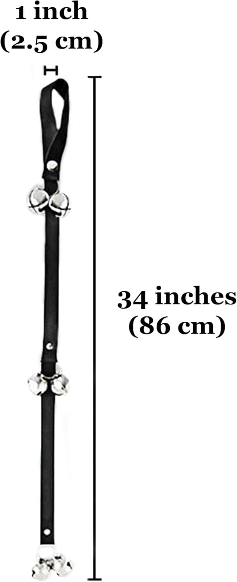 SunGrow Dog & Ferret Potty Door Bell - 34 Inches, Nylon Bells for House-Training Small to Large Pets