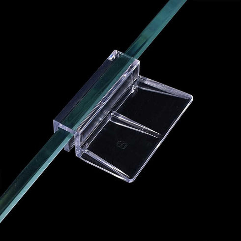 Teensery 8 Pcs Aquarium Glass Cover Clip, Clear Acrylic Support Holder for Rimless Aquariums (10 MM)