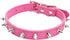 Spiked Dog Collar for Small Dogs, Mushrooms Rivet Soft PU Leather Spike Studded Cat Collar Adjustable for Mini Tiny