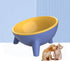 Tilted Cat Bowl 15° Slanted Non-Slip Raised Pet Food Bowl with Triangular Stand for Small Pets, 9.2 Ounces