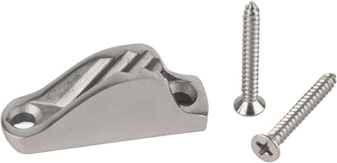 KIMISS Stainless Steel Rope Cleat - Boat Clam Cleat Rope Line Clamp for Sailing Kayak Marine Accessories