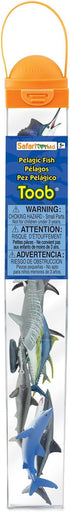 10 Set 3+ Safari Ltd. Pelagic Fish TOOB - Figurines of Sharks, Fish and Whales - Educational Toy for Boys, Girls