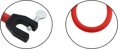 Snowboard Clip Holder Connector, Easy Wedge Ski Training Aid for Ski Tip Connector, Red